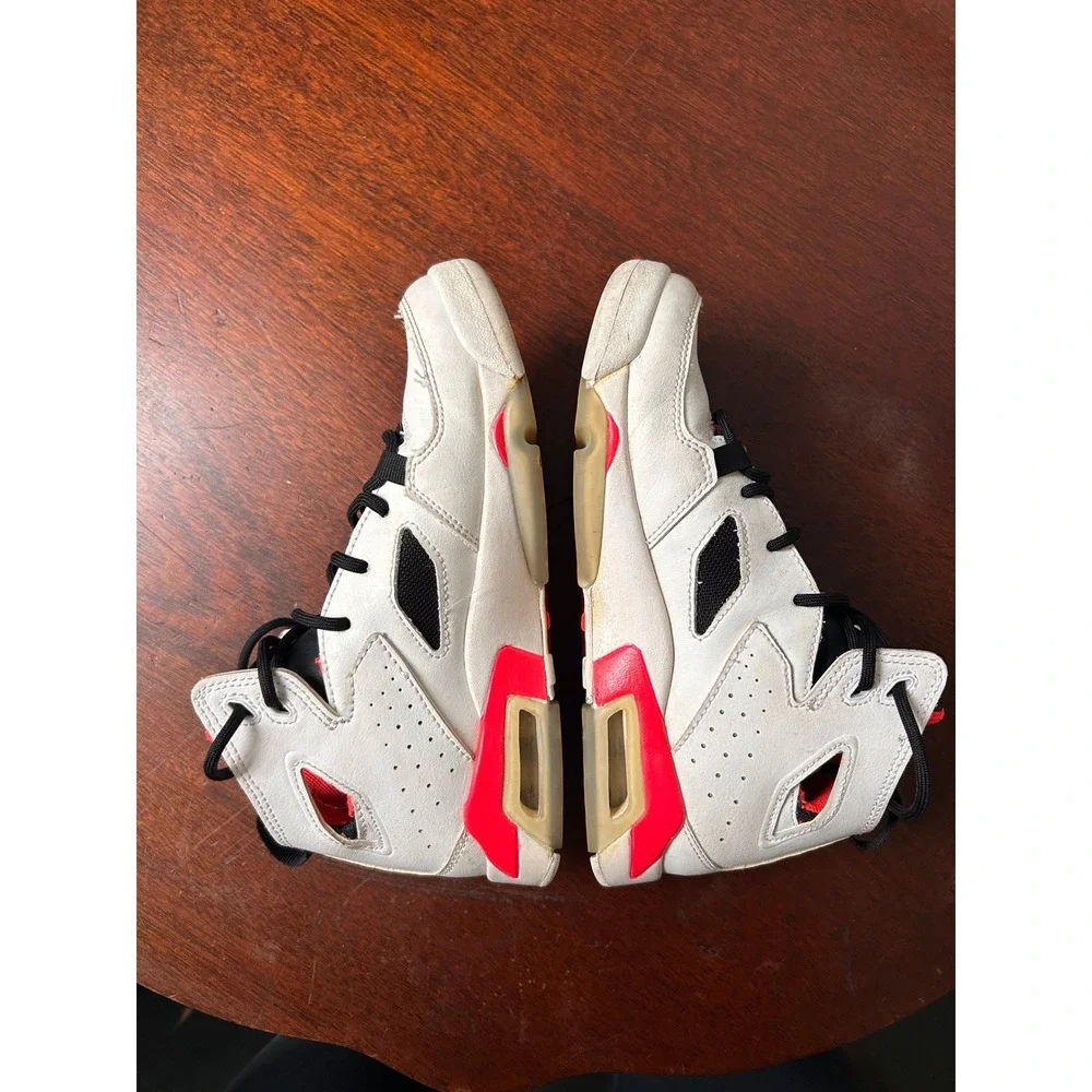 Jordan 6-17-23 White Infrared Black Kids Basketball Shoes DC7330-106